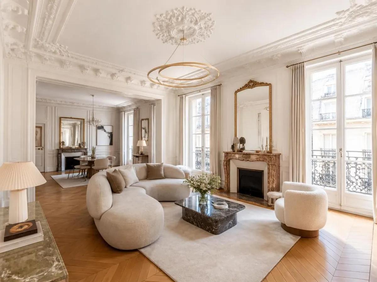 Salon d’un appartement haussmannien